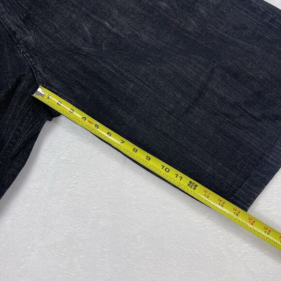 Vintage Southpole Jean Shorts 40 Black Jorts Embroidery Baggy Wide y2k Mens - Picture 7 of 10
